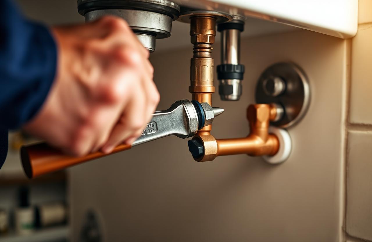 Licensed plumber inspecting a water heater in Phoenix home